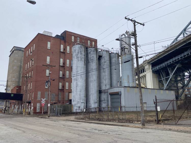 The 19th-century former Grain Craft Mill building.